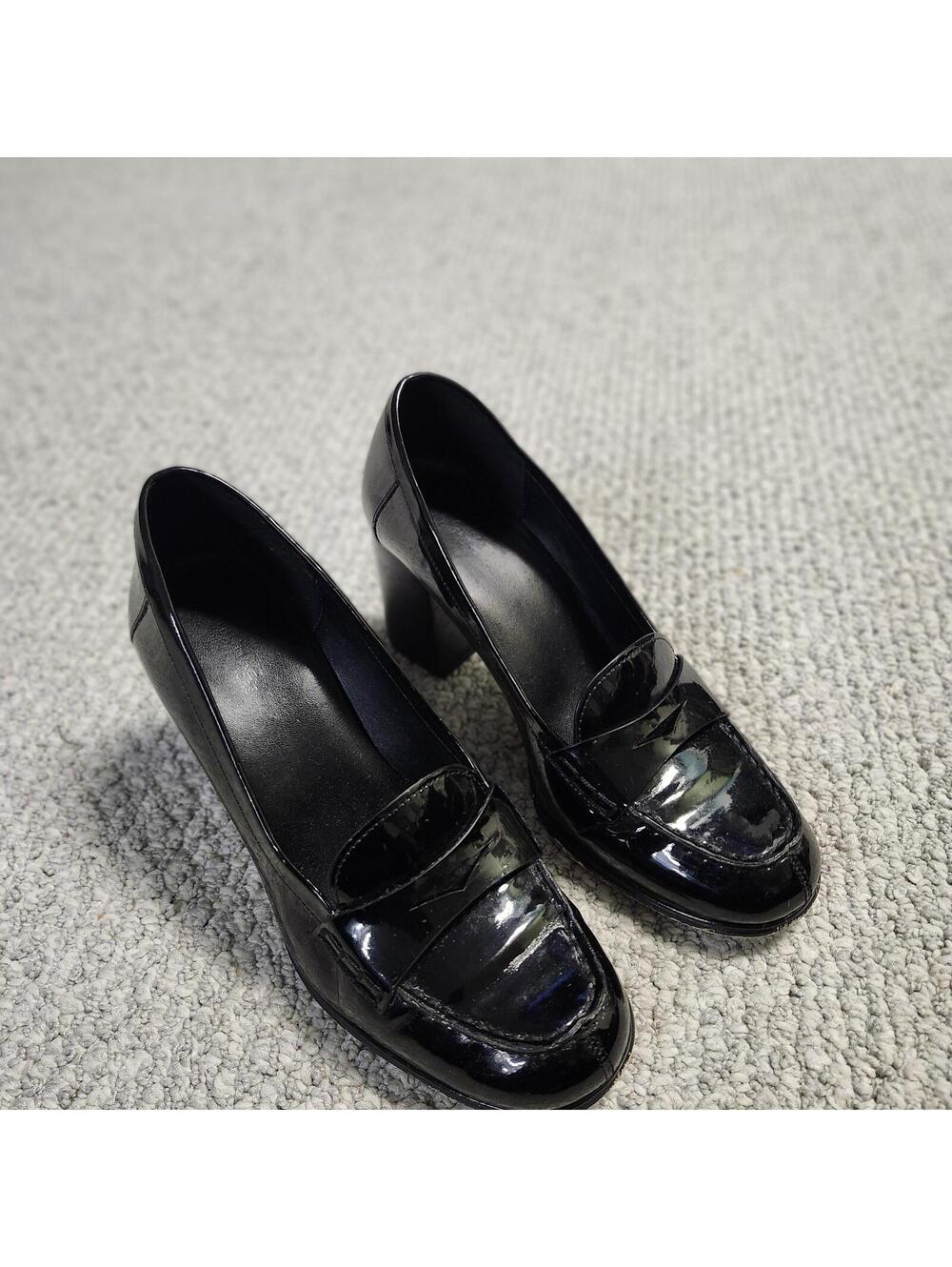 Michael Kors Black Heeled Loafers Size 7.5M